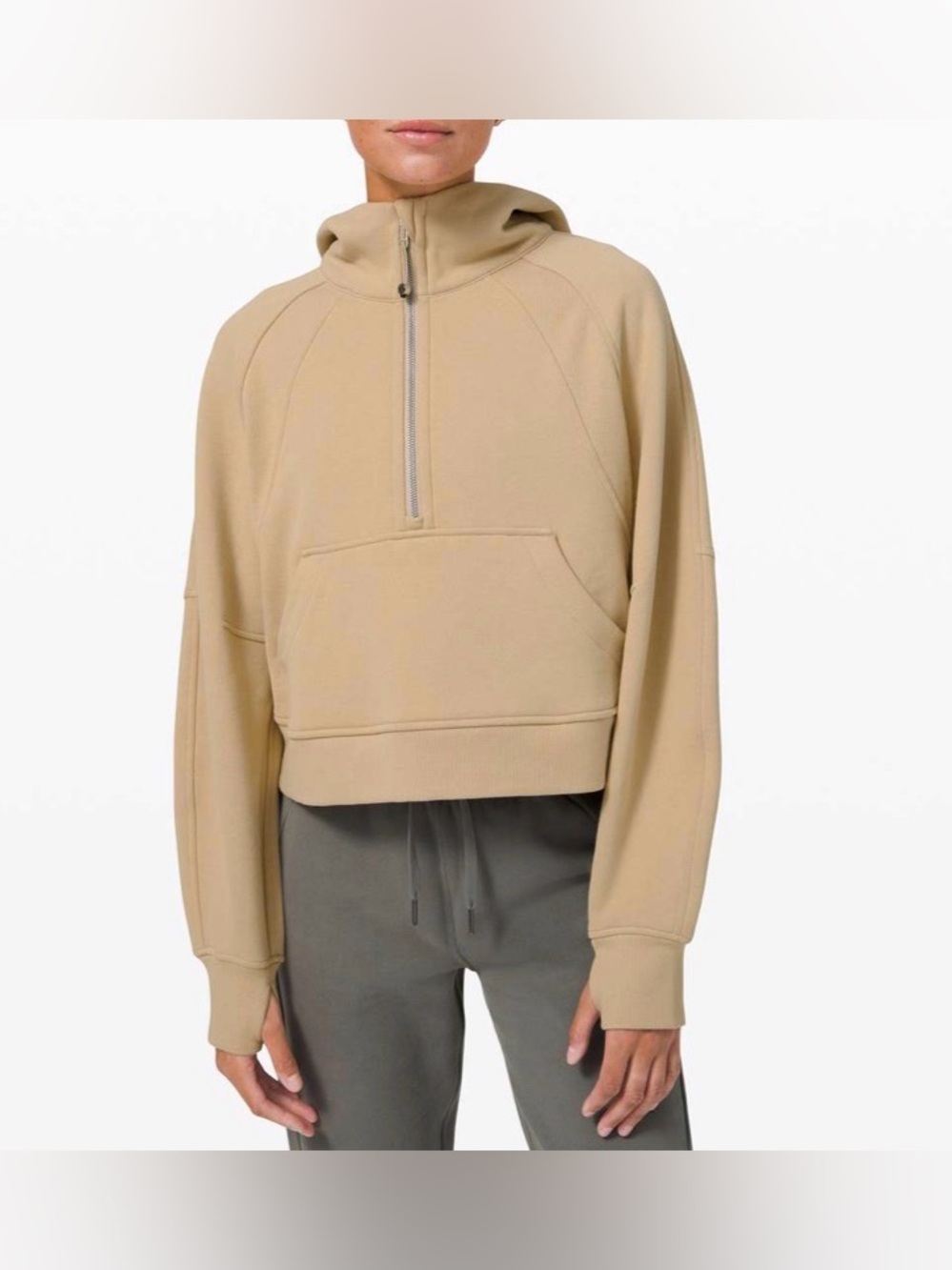 Lululemon women’s scuba oversized 1/2 zip hoodie size XS/S - Picture 2 of 8